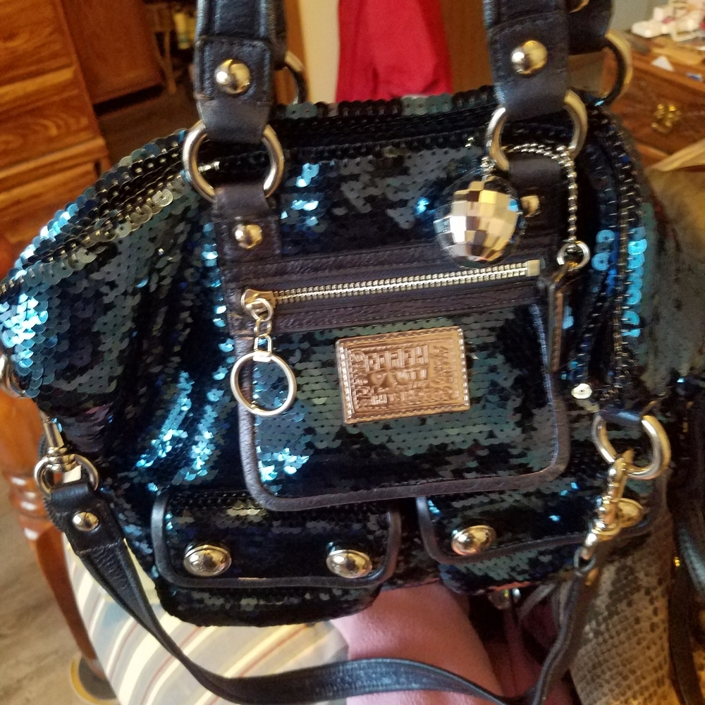 Authentic Limited Edition Sequins Coach Handbag - image 2